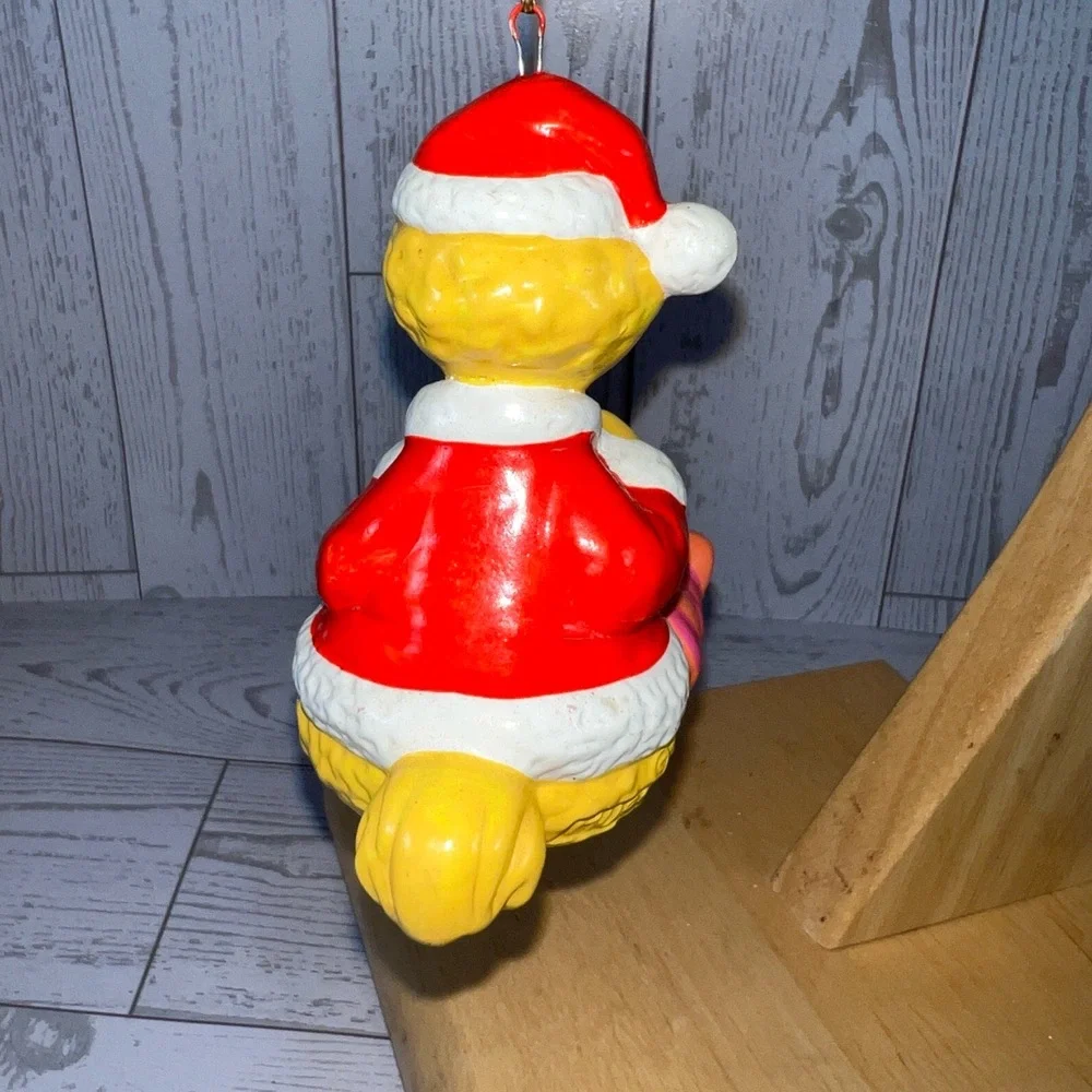 Applause Ornament Big Bird Christmas Red Santa Hat Colorful Holiday Whimsical - Picture 3 of 7